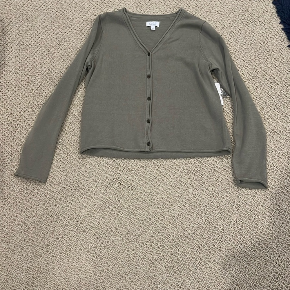 Sage Green Cardigan with buttons